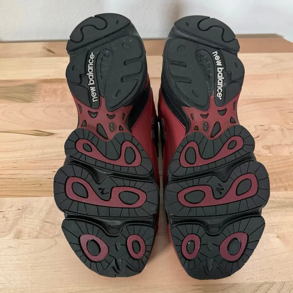 New Balance 1000 Red Black Running Sneakers Mens Size 11